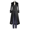 Women Gothic Long Coat Goth Punk Emo Vintage Tailcoat Steampunk Coat